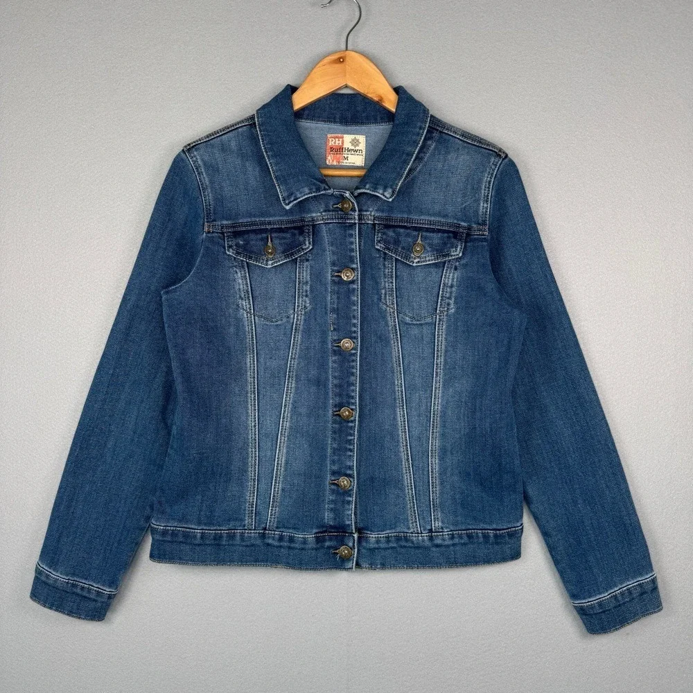 RUFF HEWN Classic‎ Denim Jacket Medium Indigo M Casual Comfort
